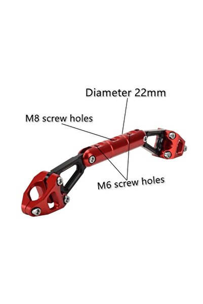 merpa Motosiklet Çok Amaçlı Gidon Barı Pcx 125-150 / Aprilia Sr Gt 200 Kırmızı