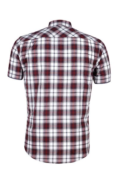 Masimar Pocket Short Sleeve Plaid Woven Shirt
