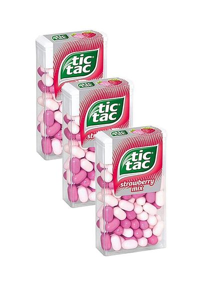 Tic Tac Ferrero Strawberry Confectionery - 18 Gr X 3 Advantage Pack