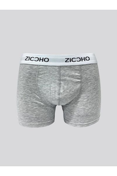ZICCHO 2-Piece Gray Navy Blue Men's Boxers