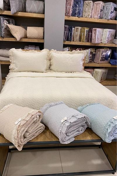 Çeyiz Diyarı Double Canula Fiber Filled Bedspread - 240x260 Cm