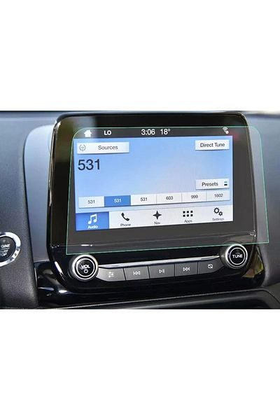 ZDN Case Ford Fiesta 1.1 Style 8 Inch Navigation Multimedia Compatible Nano Hd Screen Protector