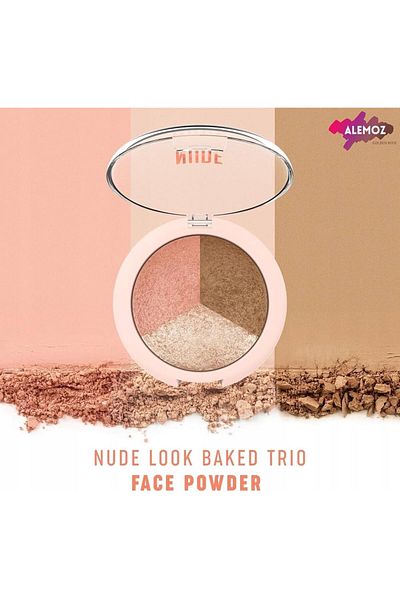 Golden Rose NUDE LOOK BAKED TRIO HIGHLIGHTER POWDER