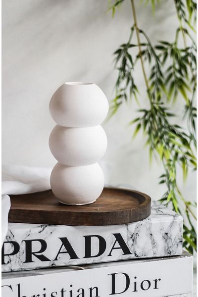 LALEZEN HOME Bohemian 3 Compartment Bead Vase
