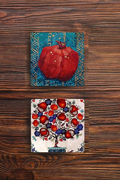 Begoloni Stone Decor مجموعة من قطعتين من الأكواب الحجرية بطبعة عين الفيل الشر...