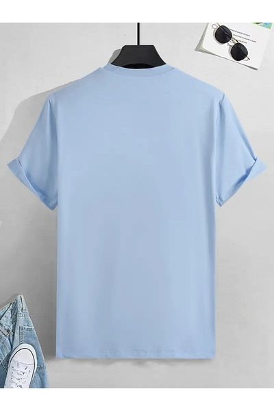 PALPİTO Unisex Oversize T-Shirt - Baby Blue, Hate Panda Printed