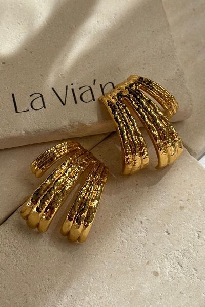 Lavian Accessories Zra Model Wild Üçlü Tasarım İthal Küpe