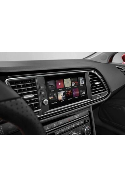 ael-tech واقي شاشة زجاجي متوافق مع الوسائط المتعددة مقاس 8 بوصات من سيات ليون