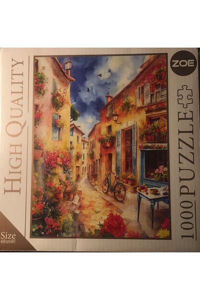 Zoe High Quality 1000 Piece Puzzle Street of Flowers