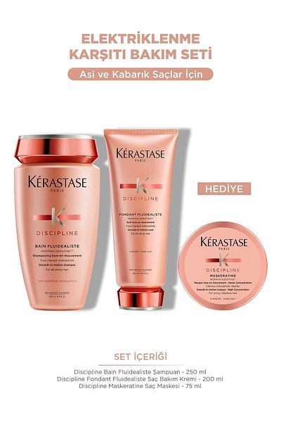 Kerastase Discipline Electricity and Hair Care Set - Anti- Gift