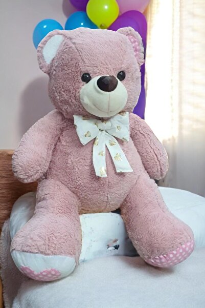 Hey Me Lisa Sevimli Peluş Pembe 80cm Ayı Oyuncak Ayıcık En Güzel Hediyeler