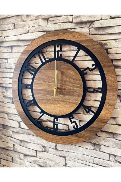 Lavintadesign Dekoratif Ahşap Duvar Saati 50 Cm