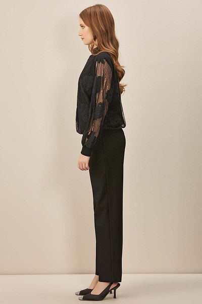 Guitar Black Cigarette Woven Trousers