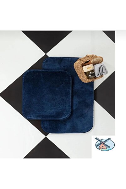 Madame Coco Carol 2-Piece Bath Mat - Navy Blue - 60x100