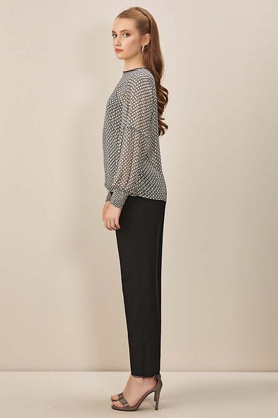 Guitar Black Cigarette Woven Trousers