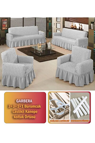 Gerbera Home Collection Комплект калъфи за диван и кушетка с 3+3+1+1 места