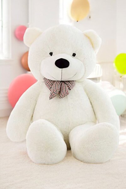Hey Me Lisa Sevimli Peluş Beyaz 80cm Ayı Oyuncak Ayıcık En Güzel Hediyeler