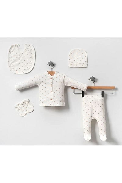 Bambino Newborn 5 Piece Bodysuit Set - Hospital