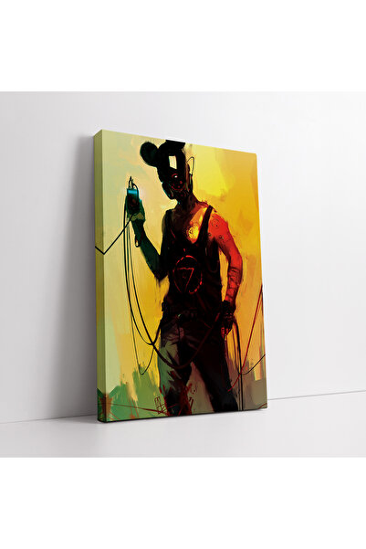 KOSS Dijital Šareno slika na platnu u stilu cyberpunk futurističkog sveta