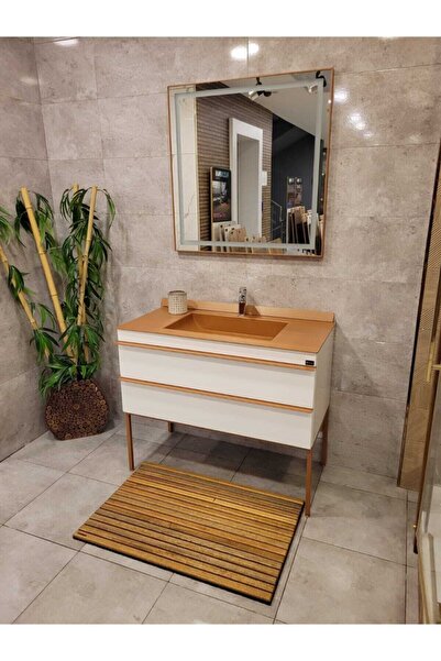 Tahtakale %100 Suya Dayanıklı Ahşap Kaydırmaz Yer Paspası (60*90 Cm.)