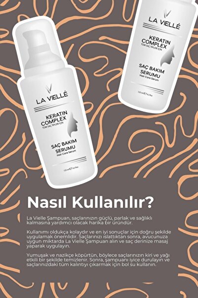 La Vielle Zayıf ve Yıpranmış Saçlar için Keratinli Saç Bakım Serumu 125 ml