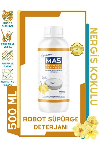 Mas Nergis Kokulu Robot Süpürge Deterjanı , Mop Deterjanı , Yüzey Temizleyici