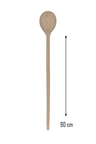 Öz Ahşap 90 cm Twisted Wooden Spoon for Paste & Rice