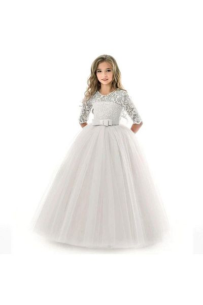 Mashotrend Lace Evening Dress and Children's Dress - Graduation Dress with Tarlan