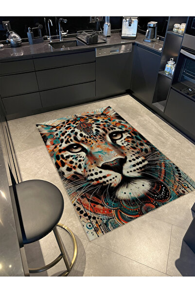 Rugs Modern Halı Animal Koleksiyonu Çok Renkli Etnik Detaylı Kaplan Dokuma Ta...