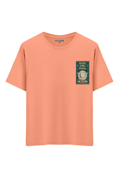Mounte Bianca Unisex Focus Aim Flush - Oversize kroj T-shirt