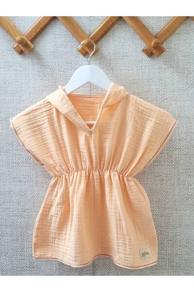 Yada Baby 100% قطن موسلين - رداء حمام للأطفال والرضع بغطاء للرأس، منشفة الشاط...