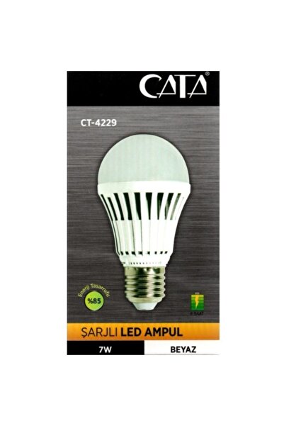 Cata Ct-4229 E27 Duylu Şarjlı 420 Lümen Beyaz Led Ampul 5 Li