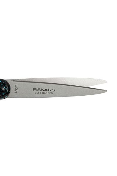 FiSKARS Teal Left-Handed Youth Scissors - 20 Cm, Spotted, Left-Handed/Grad Spray Scissors