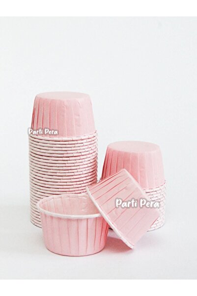 parti pera Muffin Pembe Renk Kek Kapsülü Cupcake Kalıbı 15 Adet