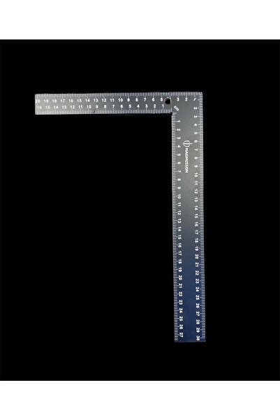 DERİONLİNE Magnusson Marka 20*30cm 2.5mm Kalınlık L Gönye (ÇİFT TARAFLI) Deri...