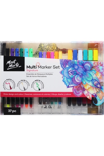 Mont Marte MM Çok Renkli Kalem Seti 37 parça