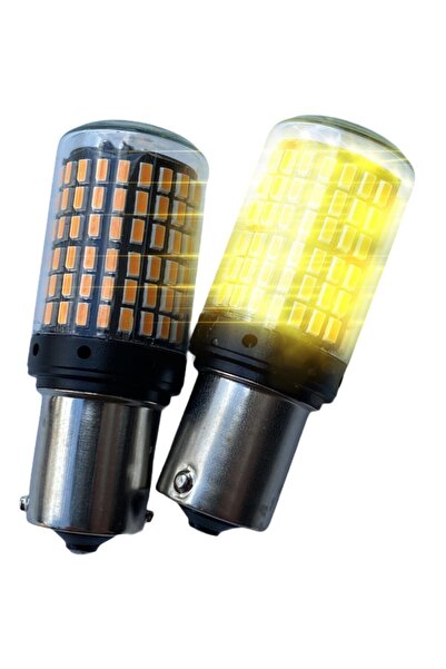 gcstore Tiger Marketing 93 Turuncu Sinyal Led Ampülü 144 Smd Led 2 Adet 24 Volt