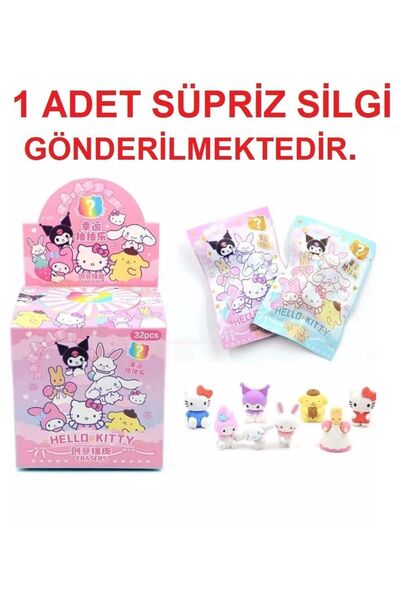 Genel Markalar Kawaii Kuromi, Hello Kitty Cinnamaroll 1 Adet Süpriz Silgi Okul Aksesuar Hediye