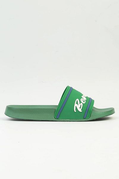 Benetton Bn-1376 Men's Green Sports Slippers