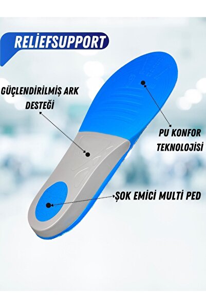 MagicFoot Reliefsupport Doğru Duruş Tabanlığı - Topuk Dikeni - Düz Tabanlık Ve Içe Basma Sorunları Önleyici