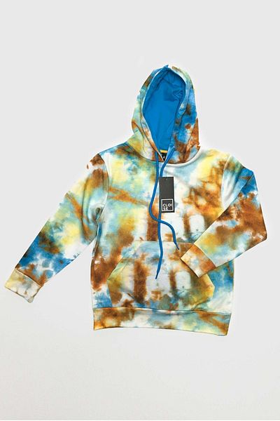 Cloise Hanorac cu glugă vopsit cu cravată pentru copii unisex