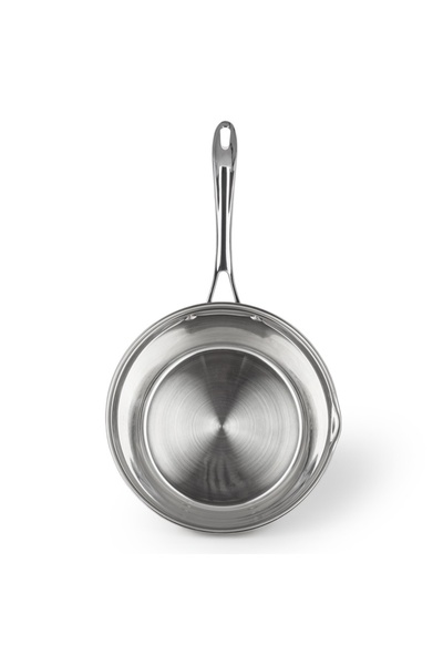 Fissman Saucepan 2.4L with Measuring Mark, Stainless Steel Saucepan 18x9cm, Induction Bottom