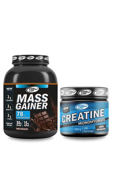 Conlast Mass Gainer 3000 gr Creatine Monohrate - 300 gr with Gift