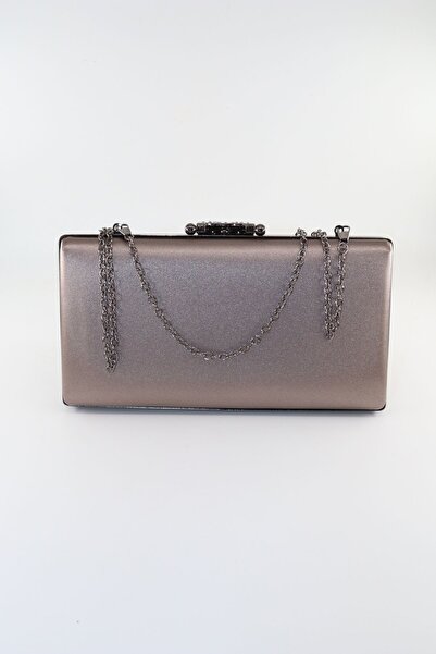 KEEBA Βραδινή τσάντα φορέματος Platinum Stone - Βραδινή τσάντα πρόσκλησης