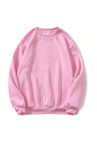 Revasser HOPE Special Printed Μαύρο Oversize βαμβακερό φούτερ - Unisex Crew Neck