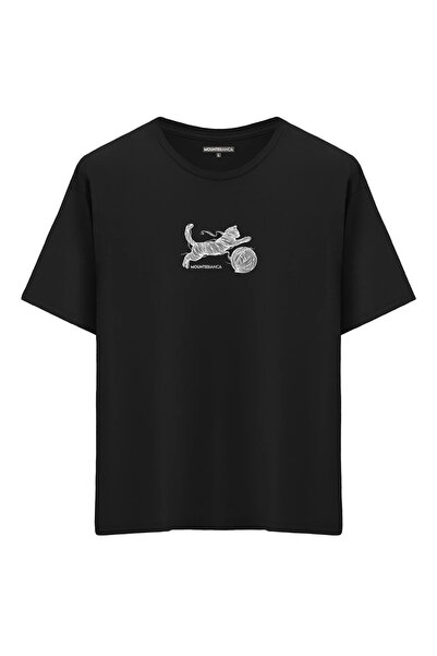 Mounte Bianca Unisex mačka - Oversize kroj T-shirt