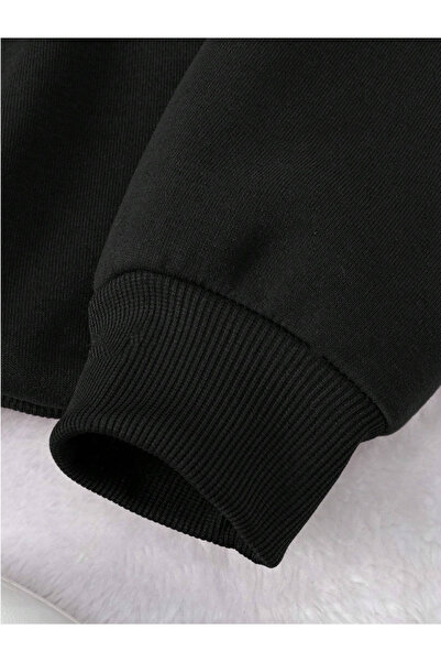 Revasser Чорна унісекс-футболка з великим принтом у вигляді троянди, з круглим вирізом