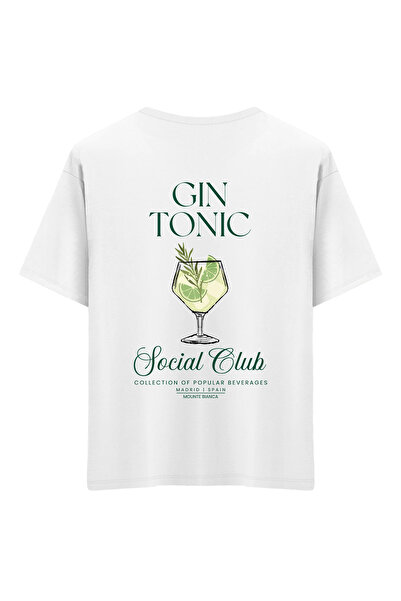 Mounte Bianca Unisex Gin Tonic - Μπλουζάκι Oversize