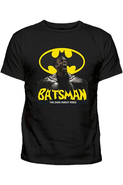 Efendioğlu Design Ανδρικό βαμβακερό μπλουζάκι - BATSMAN PRINTED