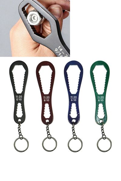 Eltos Double Mouth Multi Wrench Repairing Mouth Iron Keychain 6mm-20mm